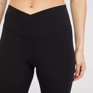 Aerie criss cross flare pants